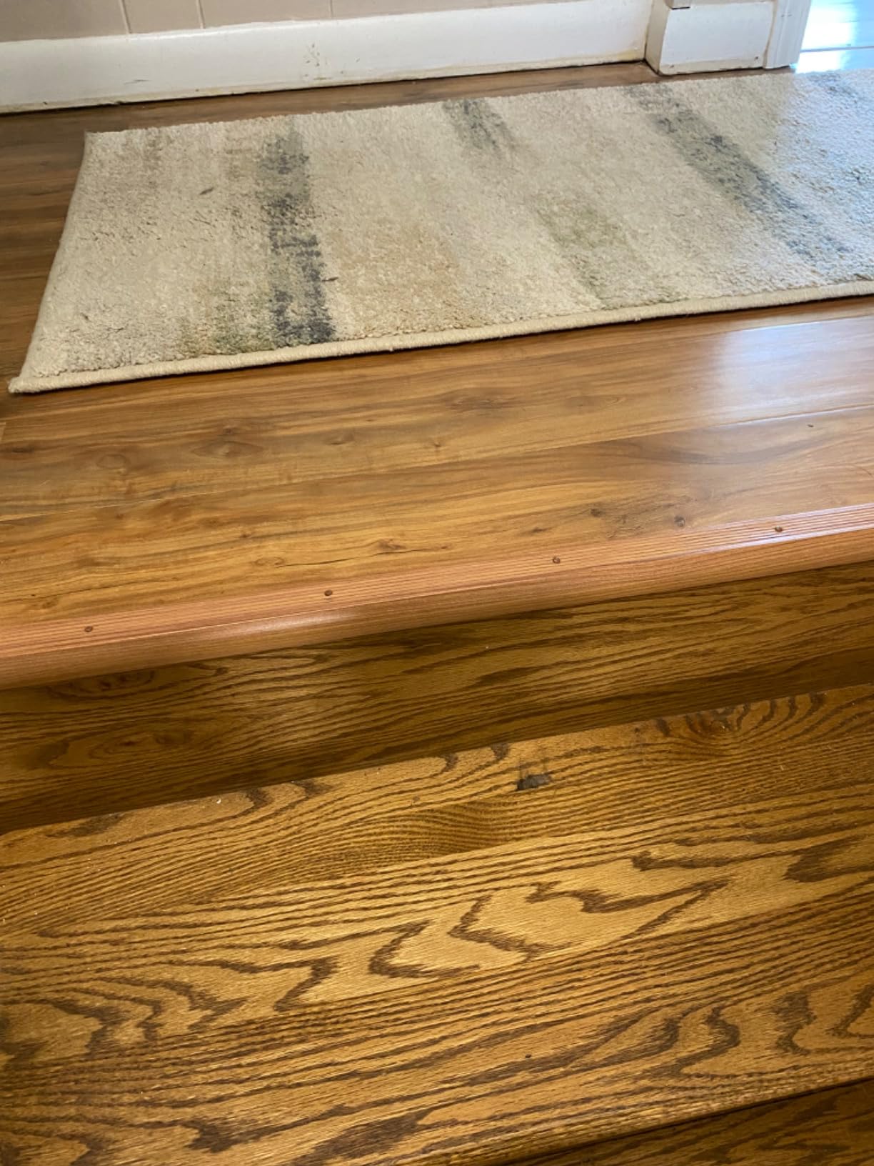 MD Building Metal Decor® Stair Edging, Oak, 1-1/8in x 72in customer photo 1
