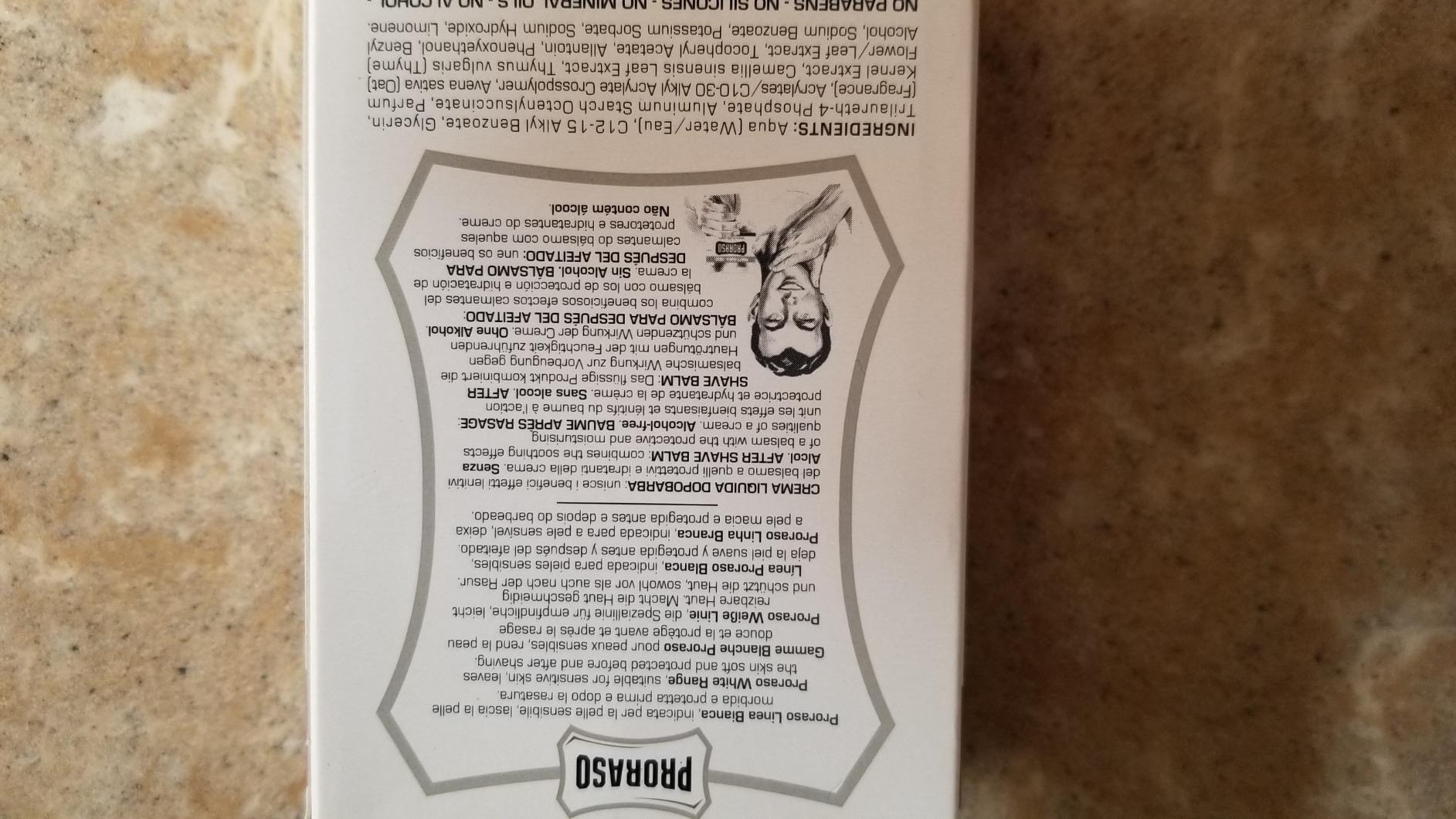Proraso After Shave Balm for Men, Sensitive Skin Moisturizer with Oatmeal and Green Tea, 3.4 Fl Oz (Pack of 1) customer photo 1