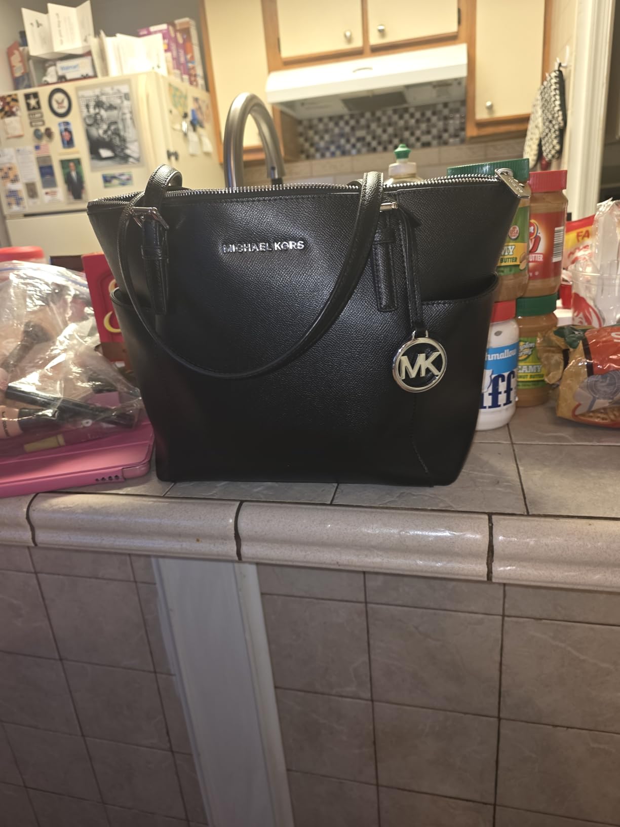 Michael Kors Jet Set Top Zip Tote customer photo 2
