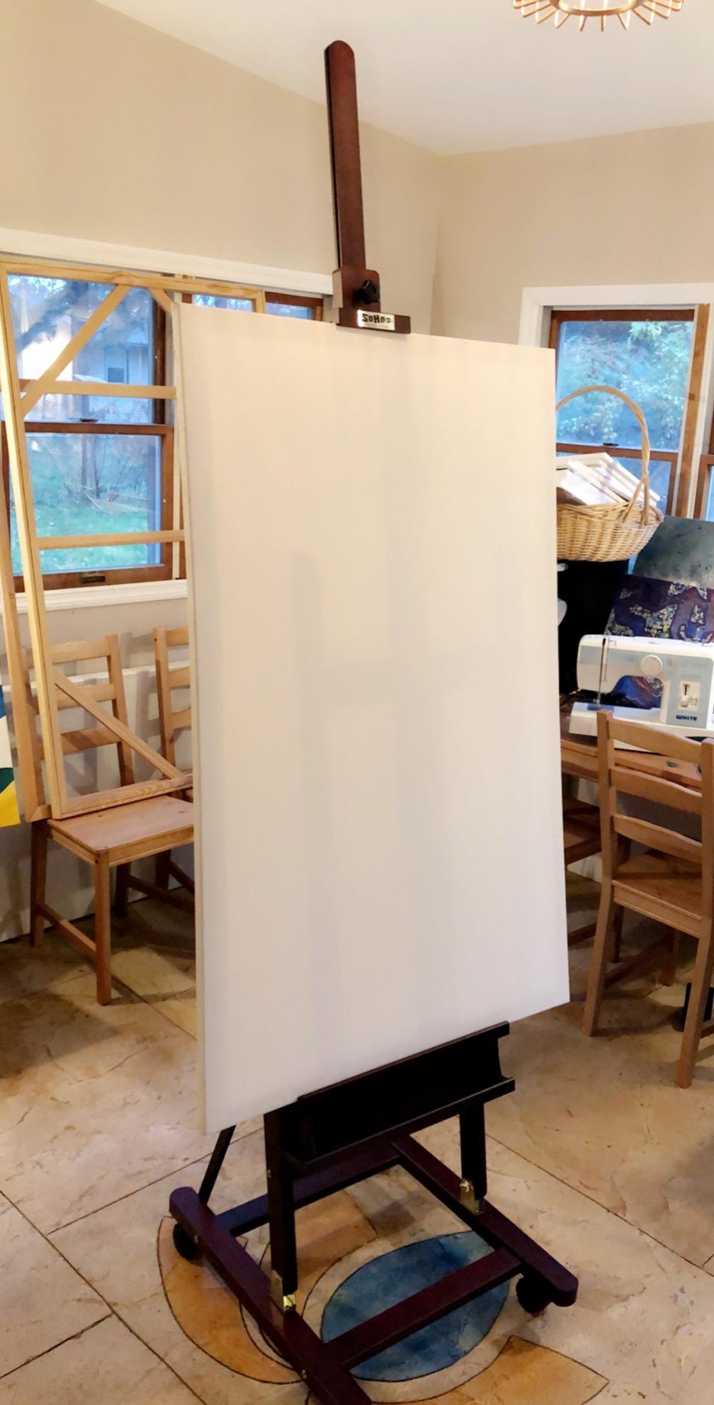 SoHo Urban Artist Wooden Easel - H-Frame Studio Easel for Tabletop Easels for Painting & Drawing Desk, Supports Canvases Up to 71
