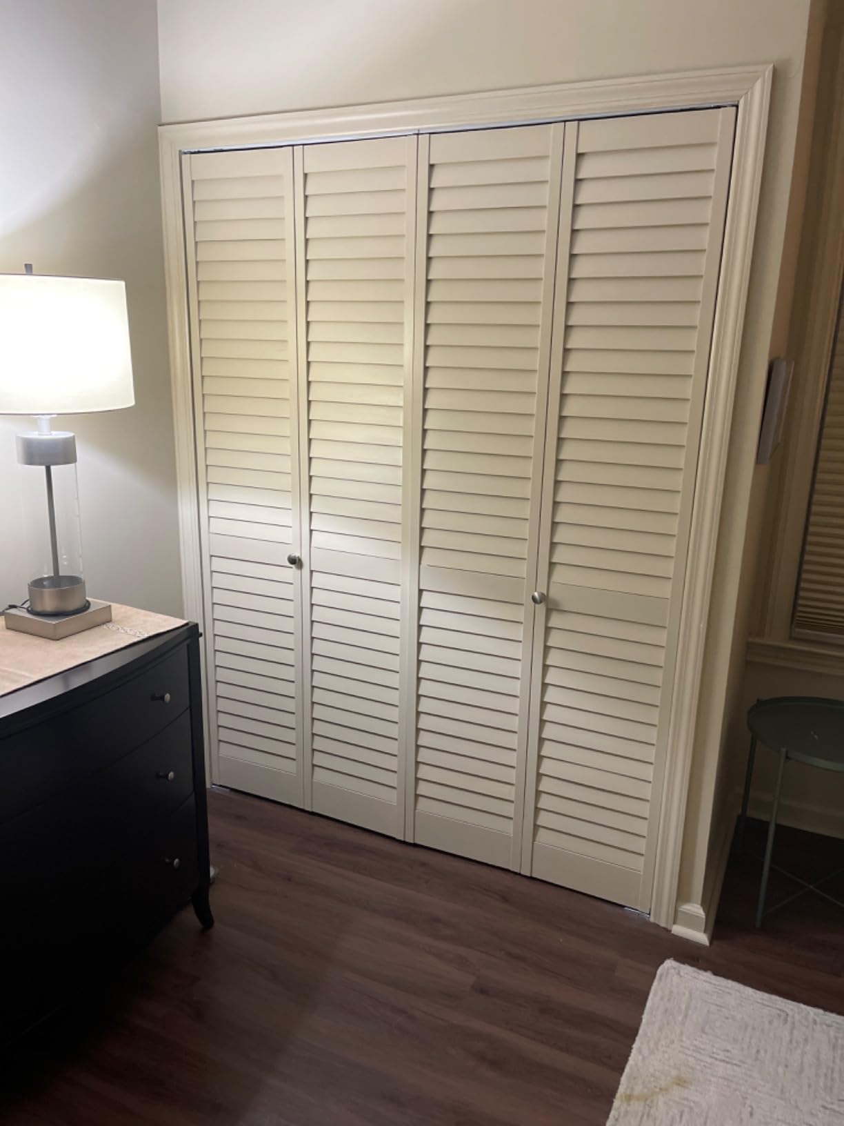 Kimberly Bay Bi-fold Door Louver Louver Plantation Primed White (36x80) customer photo 1