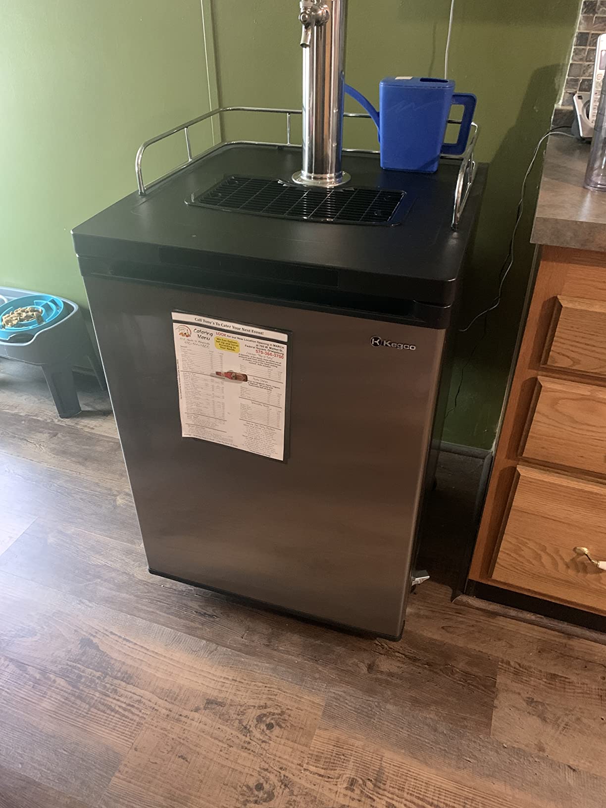 Kegco Kegerator Full Size Keg Refrigerator - Single Faucet - D System, Stainless Steel customer photo 1