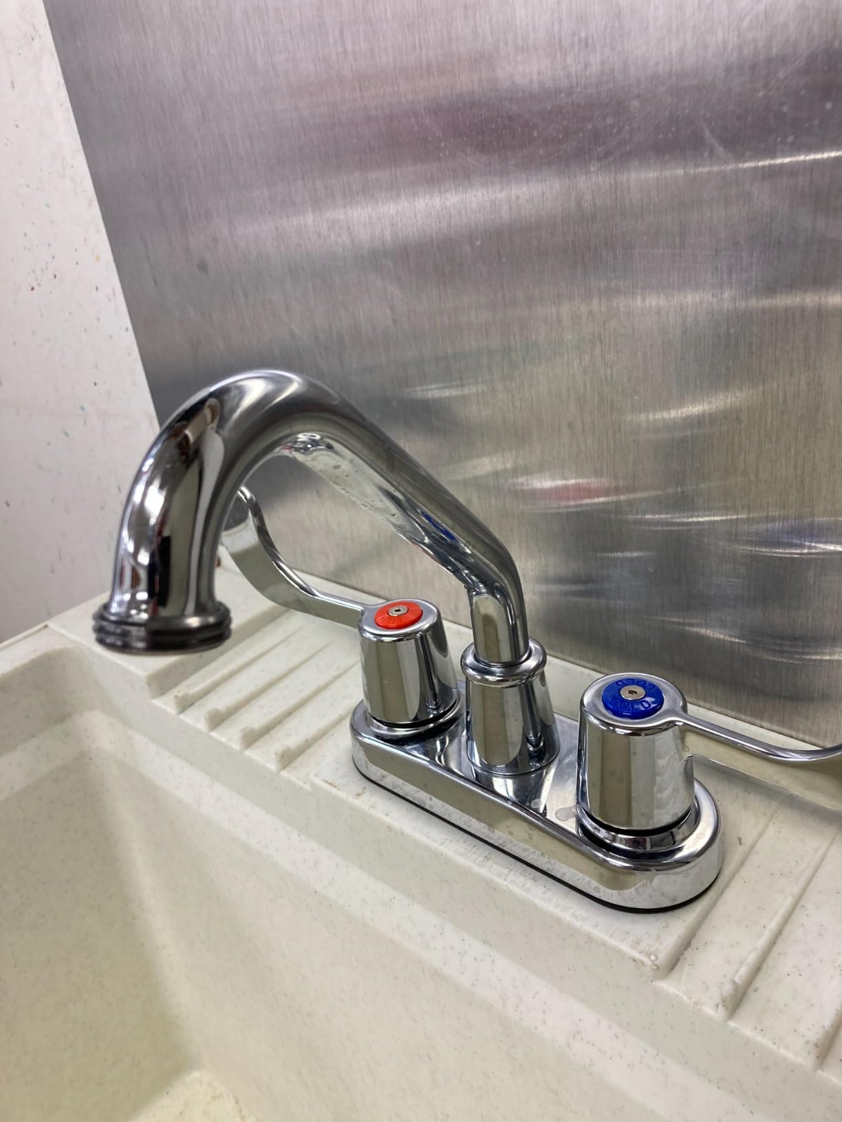 Olympia Two Handle Utility Laundry Faucet, Chrome Finish, B-8190 customer photo 2