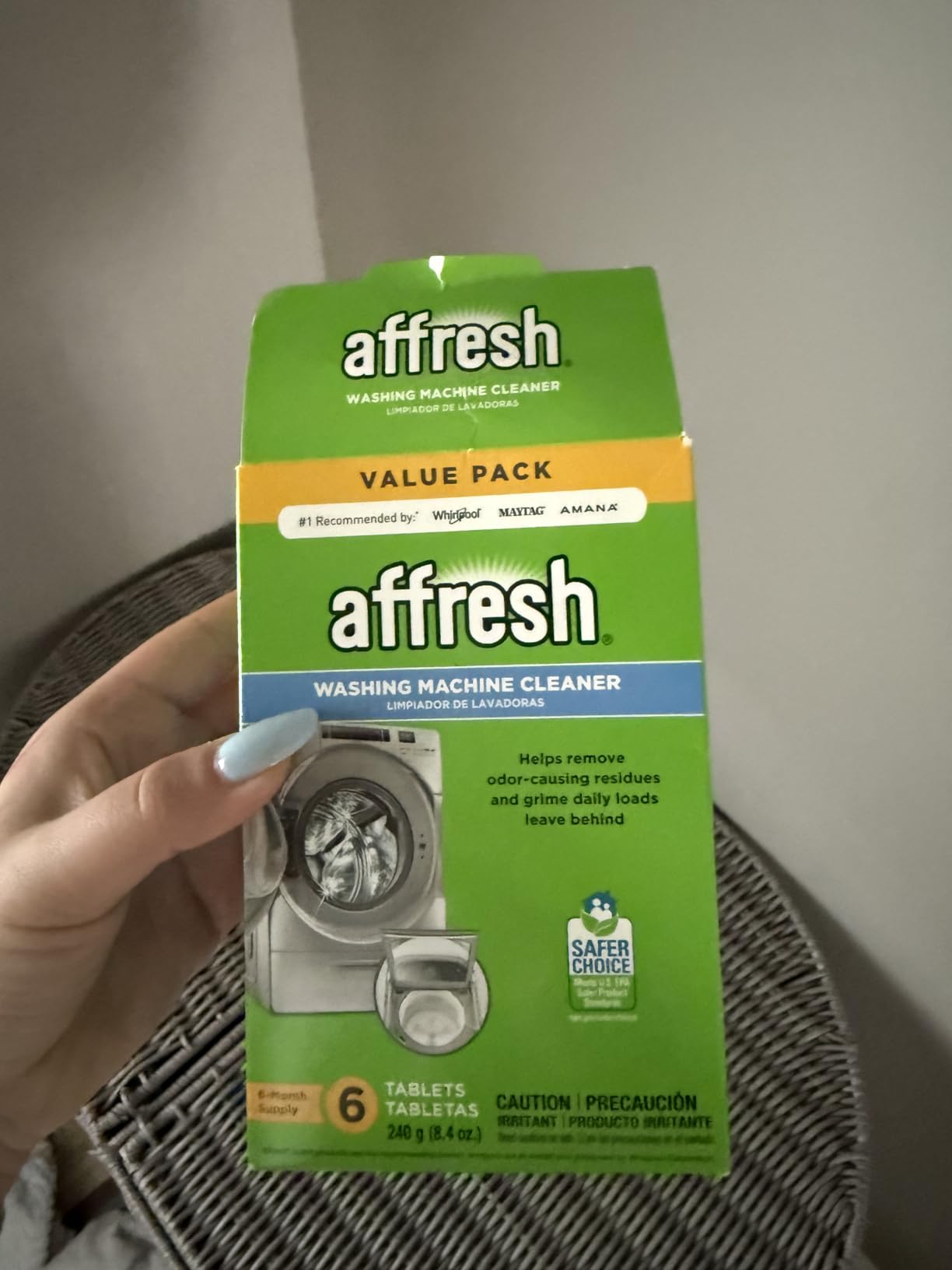 Affresh Washing Machine Cleaner, #1 Washing Machine Cleaner Tablet, 6 Count | Deep Clean, Helps Remove Residues That Trap Odors from Pets, Sweat & Mildew, EPA Safer Choice Certified, Septic Safe customer photo 1