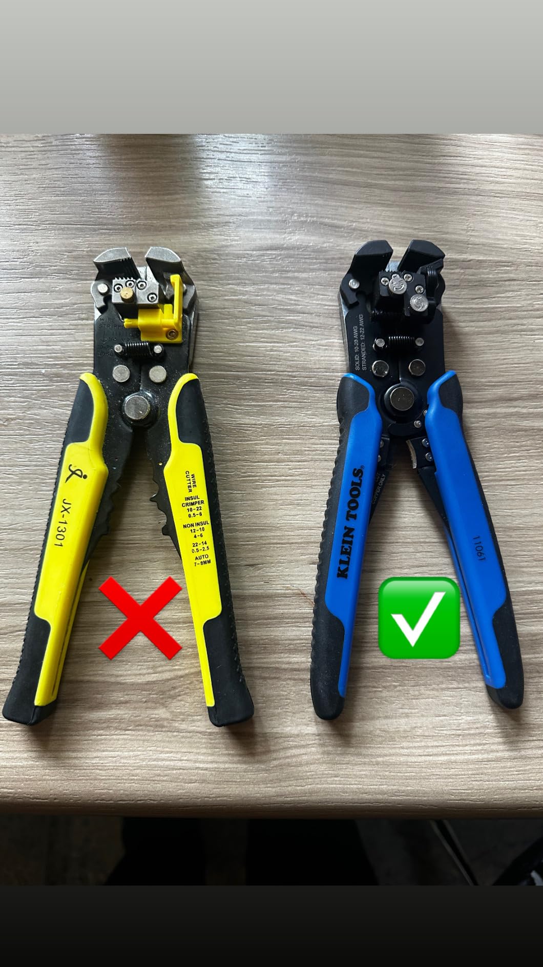 Klein Tools 11061 8-Inch Self-Adjusting Wire Stripper/Cutter customer photo 2