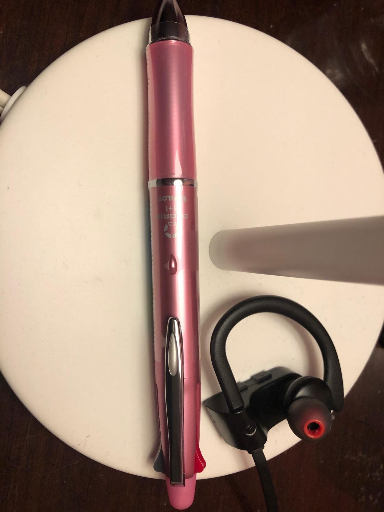 Pilot Dr.Grip 4 Plus 1, 4 Color 0.5mm Ballpoint Multi Pen and 0.5mm Mechanical Pencil, Shell Pink Barrel (BKHDF1SEF-ＳＰ) customer photo 2