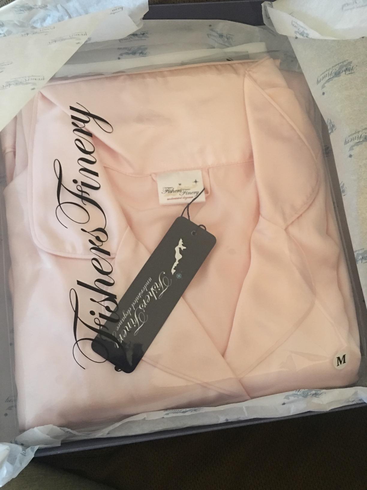Fishers Finery Women's 100% Mulberry Silk Long Pajama Set with Gift Box customer photo 1