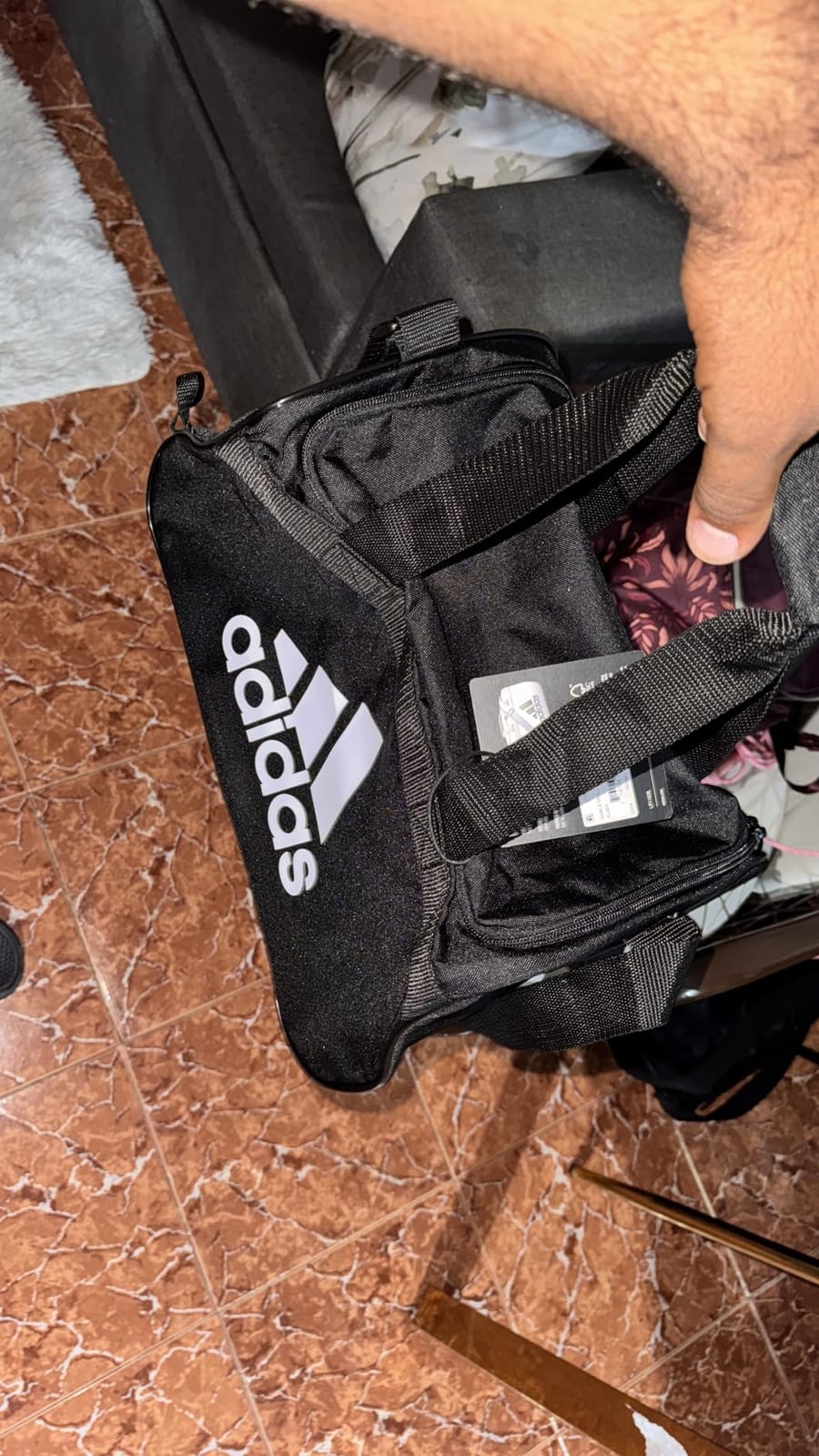 adidas Power Gym Bag – Lightweight Small Duffel, Intense Pink/Black/Diablo, OSFA customer photo 2