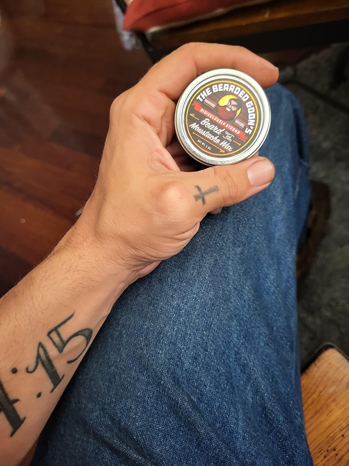 Beard Wax & Mustache Wax for Men, Strong Hold, 1 oz customer photo 1