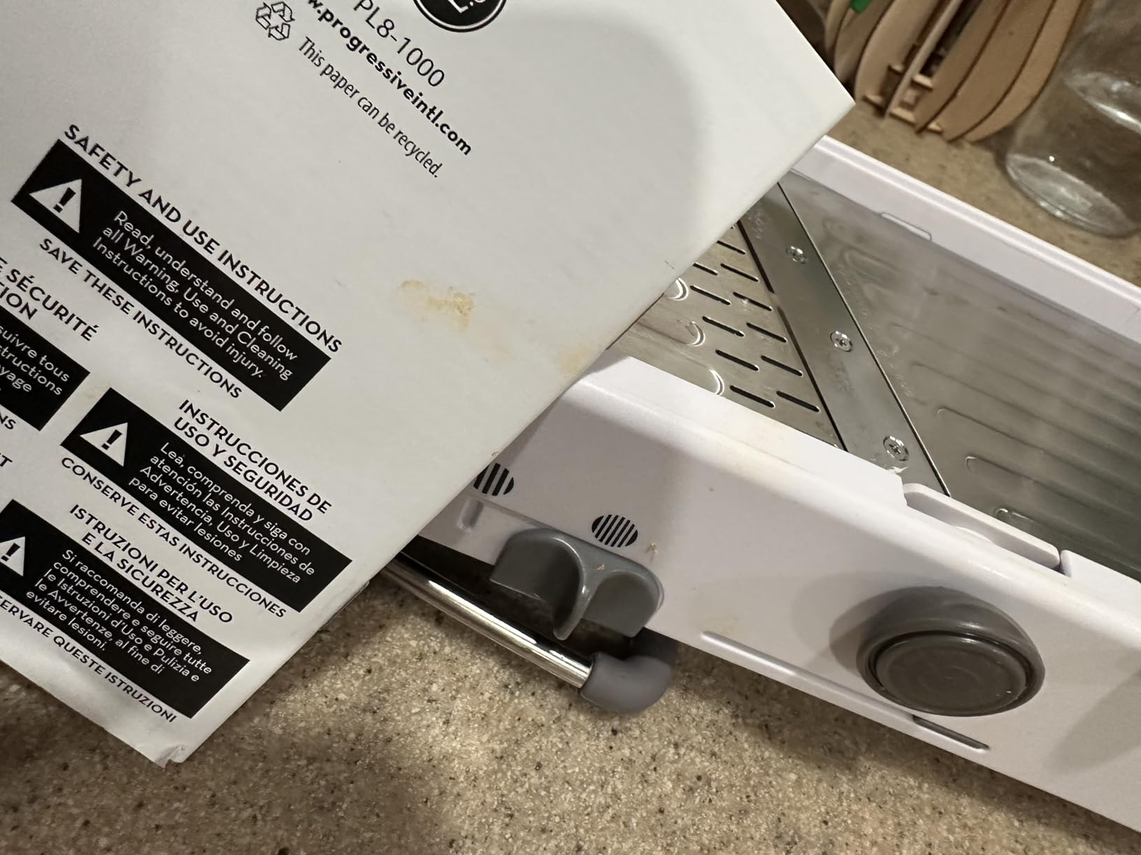 PL8 Professional Mandoline - Versatile Slicer with Adjustable Straight, Waffle, and Julienne Blades, Extra-Wide Stainless Steel Deck, Safety Hand Guard, Non-Skid Feet, and Space-Saving Design customer photo 1