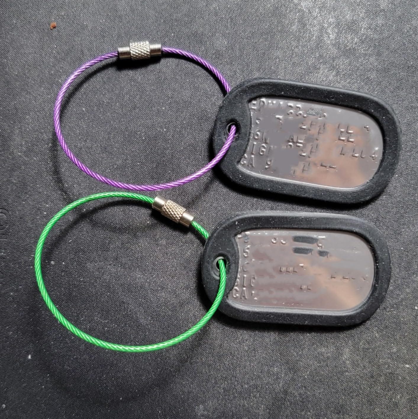 GoTags Personalized Military Dog Tags, Custom US ID Milspec Necklace Set customer photo 2