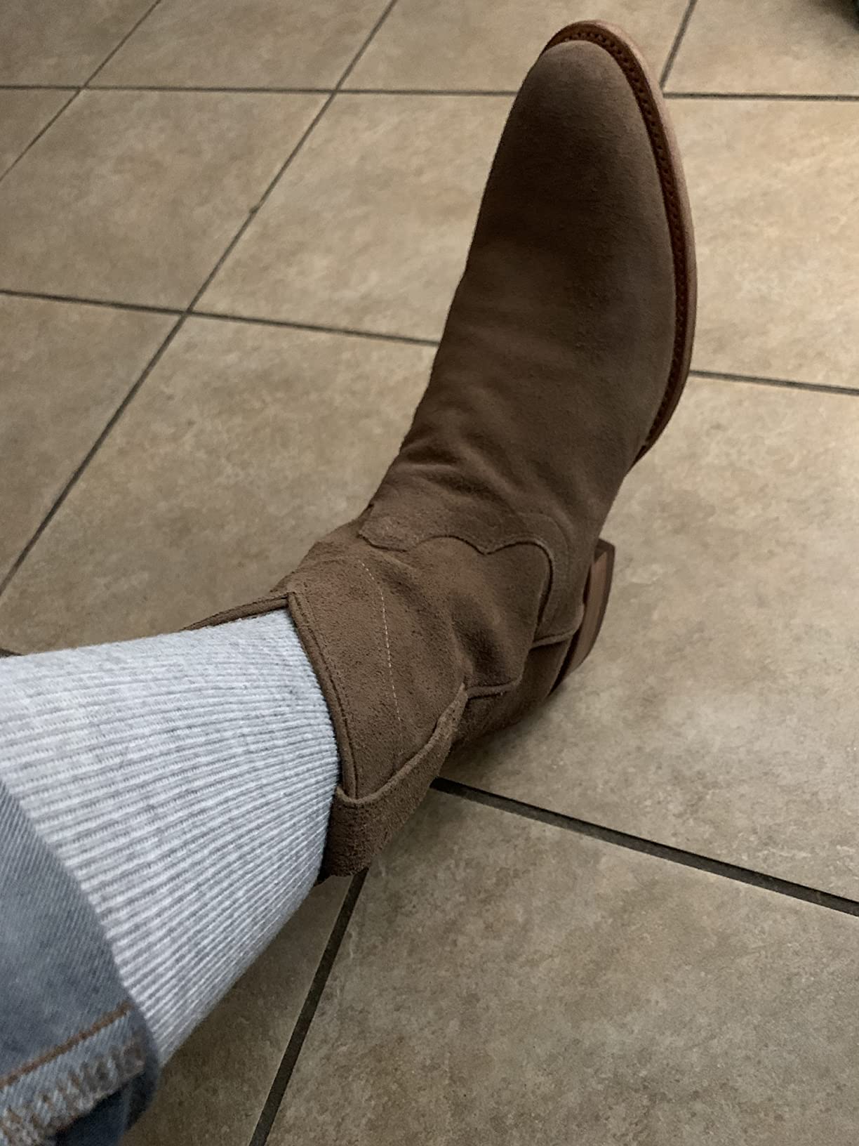 Wrangler Men's Western Boot Socks (Three Pairs) customer photo 2