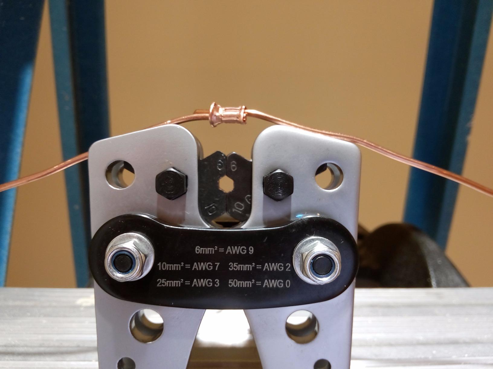 iCrimp Battery Cable Lug Crimping Tool for 8, 6, 4, 2, 1, 1/0 AWG Heavy Duty Wire Lugs, Battery Terminal, Copper Lugs with Wire Shear Cutter customer photo 1