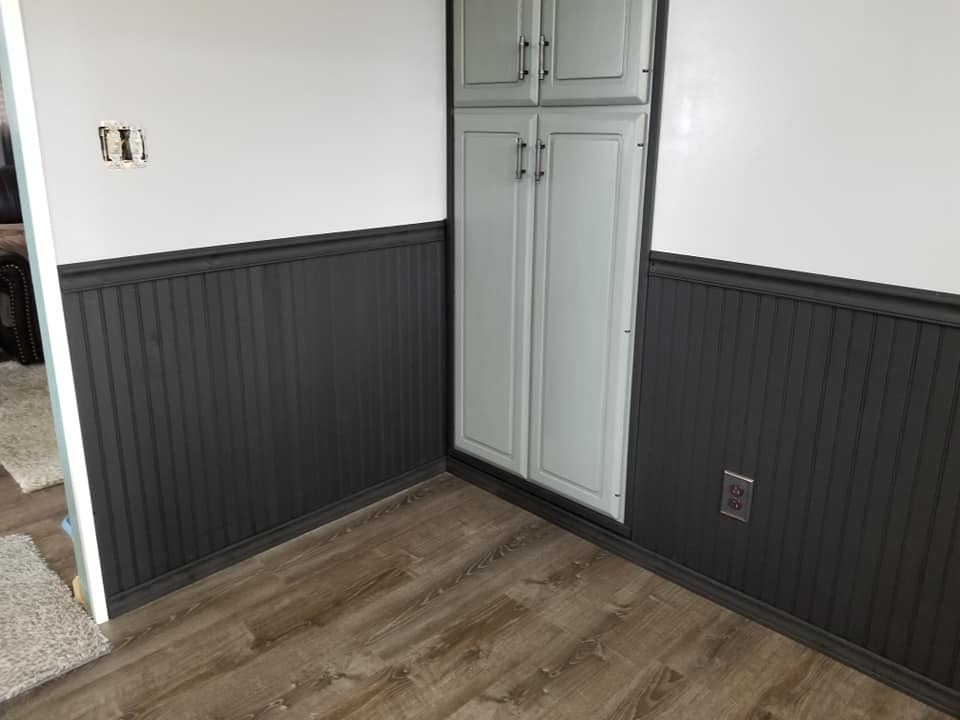 Allwood Beaded Knotty Pine Wainscot Kit, 18 Linear Feet of Wall Length customer photo 2