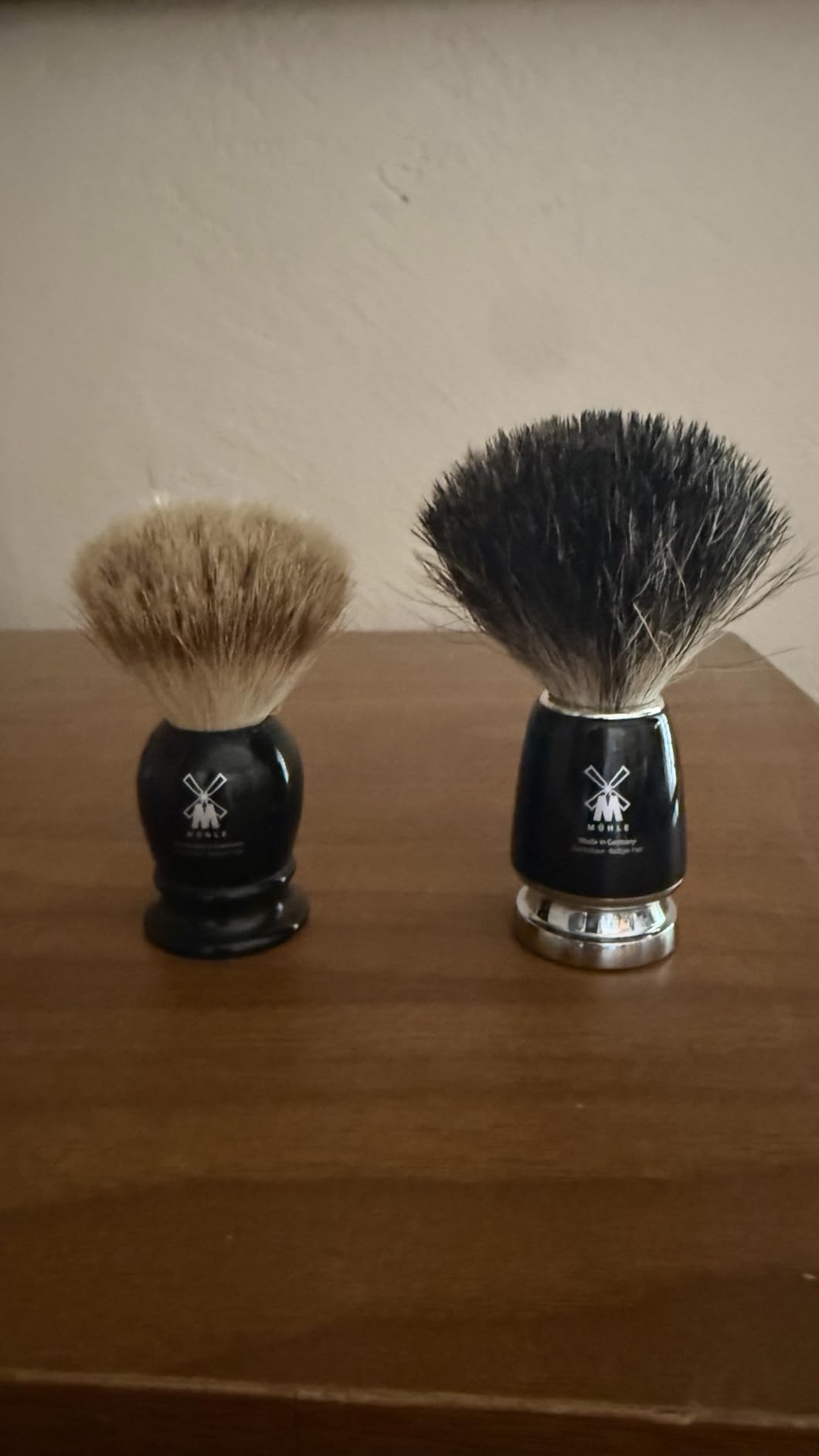 MÜHLE RYTMO Pure Badger Shaving Brush | High-Grade Steamed Resin Handle with Chrome Accents | Luxury Shave Accessory for Men customer photo 2