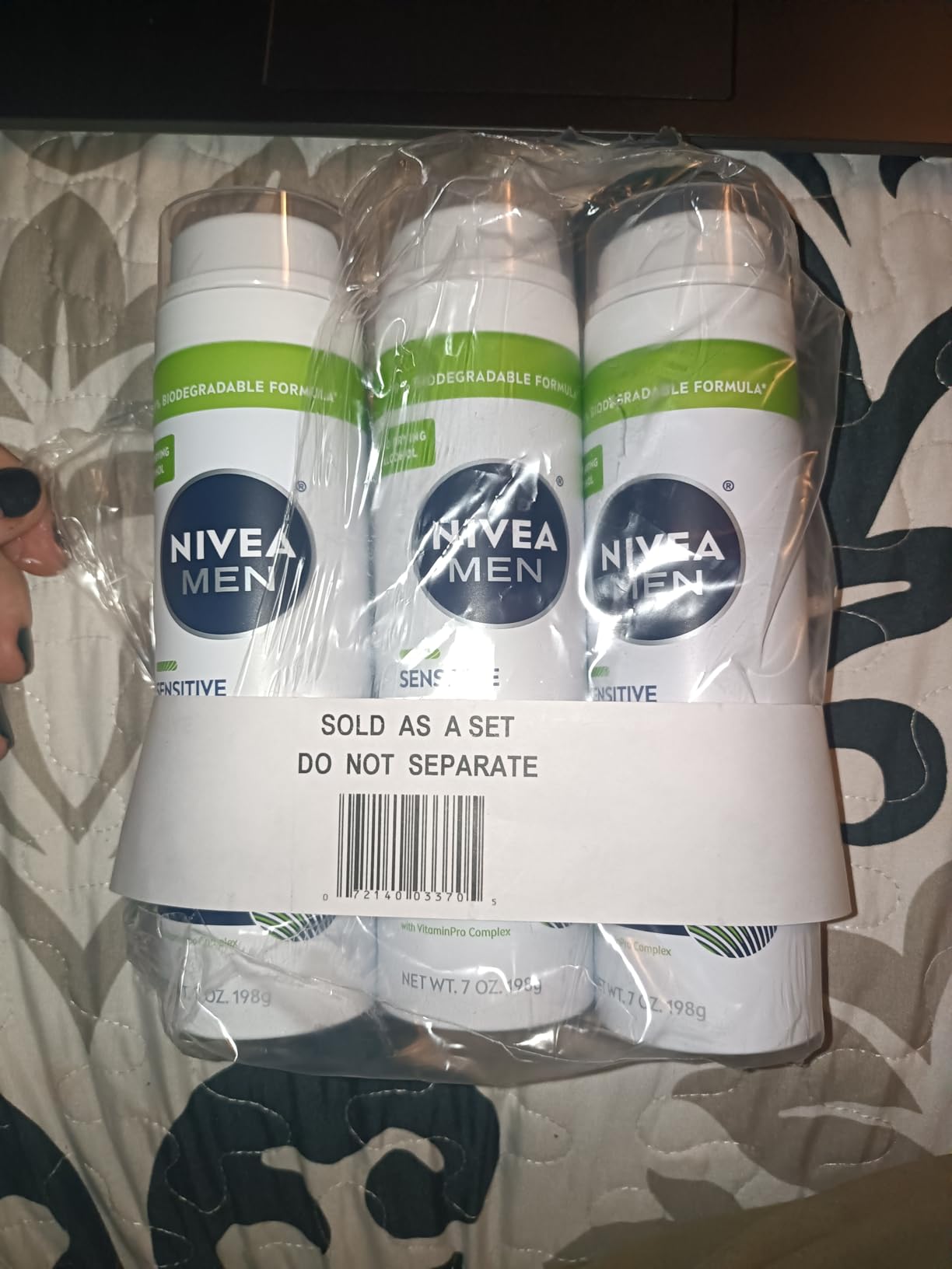NIVEA MEN Sensitive Shave Gel, No Drying Alcohol, Mulitpack, 3 x 7 OZ customer photo 1