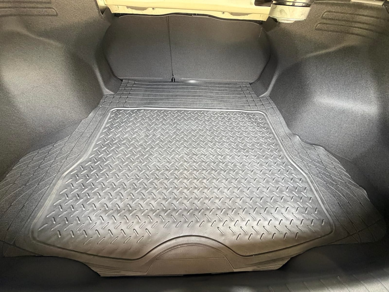 Heavy Duty Cargo Liner Floor Mat-All Weather Trunk Protection, Trimmable to Fit & Durable HD Rubber Protection for Car SUV Sedan Auto customer photo 2