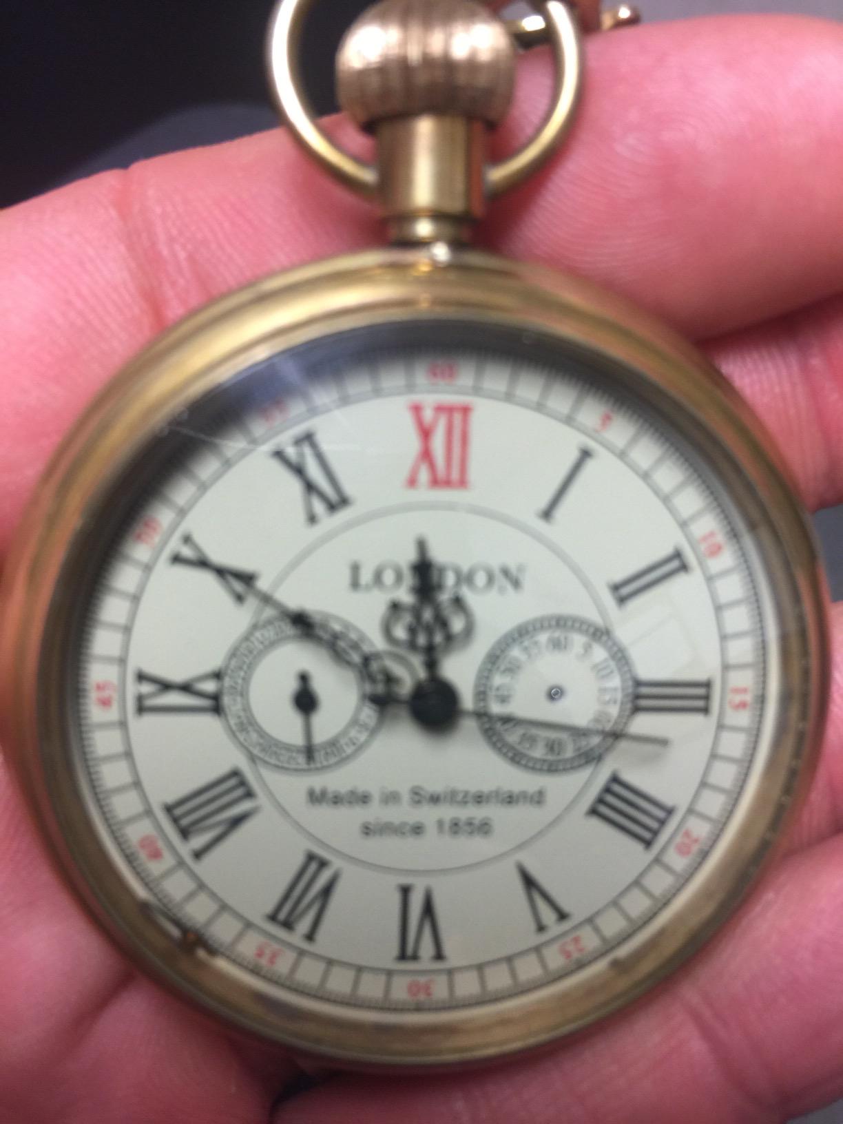 VIGOROSO Classic Mechanical Pocket Watches for Men Pocket Watch with Chain customer photo 1
