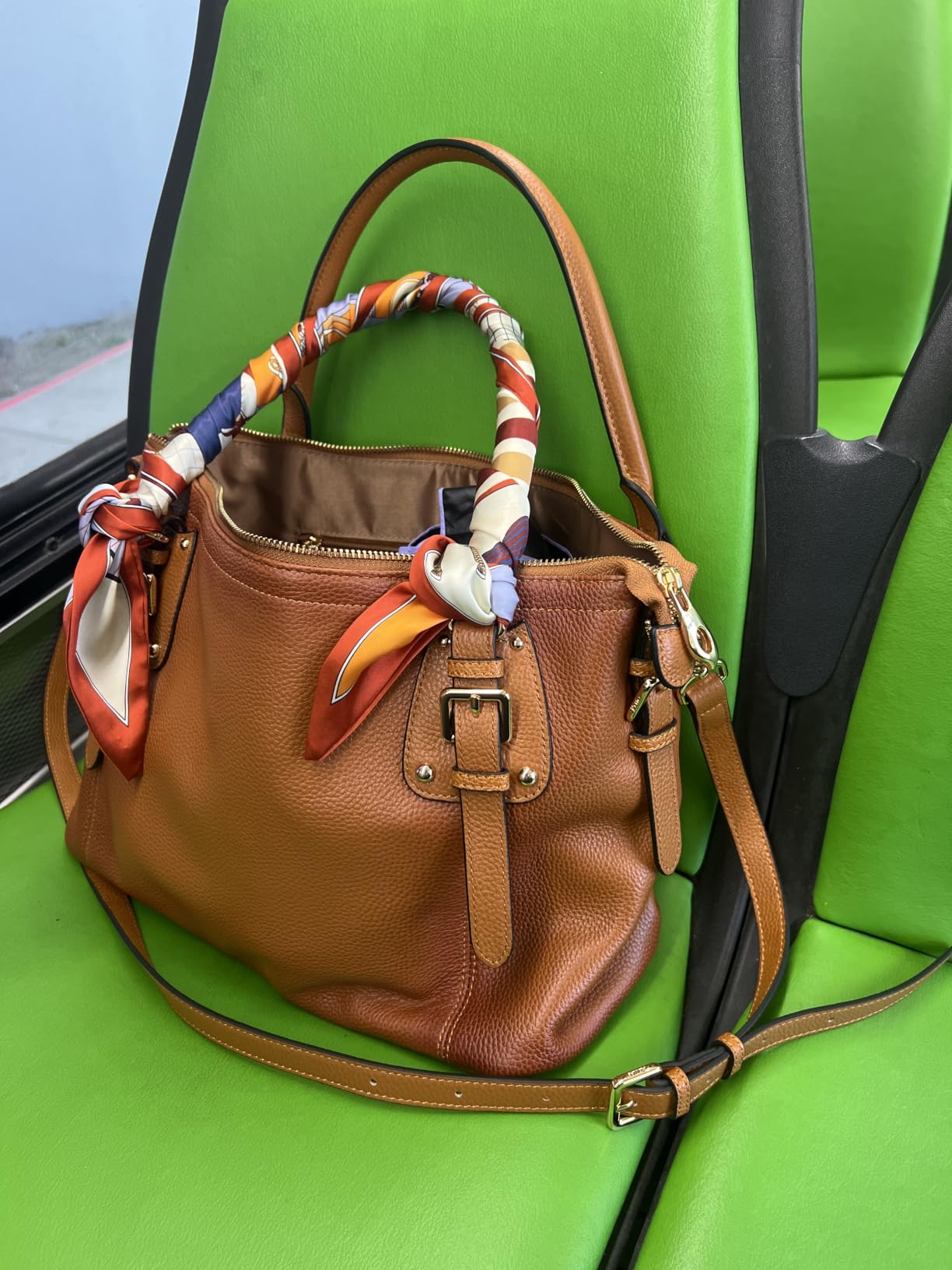Kattee Leather Tote Handbag for Women, Large Satchel Purse customer photo 1