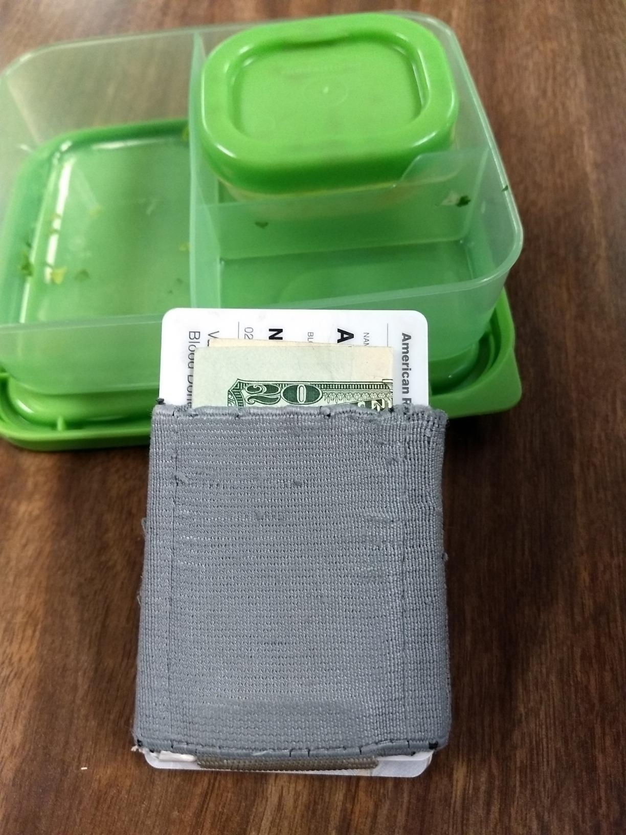 NOMATIC Minimalistic Wallet for Men and Women - Slim Wallet Fits In Front Pocket - Holds 4-15 Cards - Hidden Cash Holder and Key Holder Pocket (Black) customer photo 1