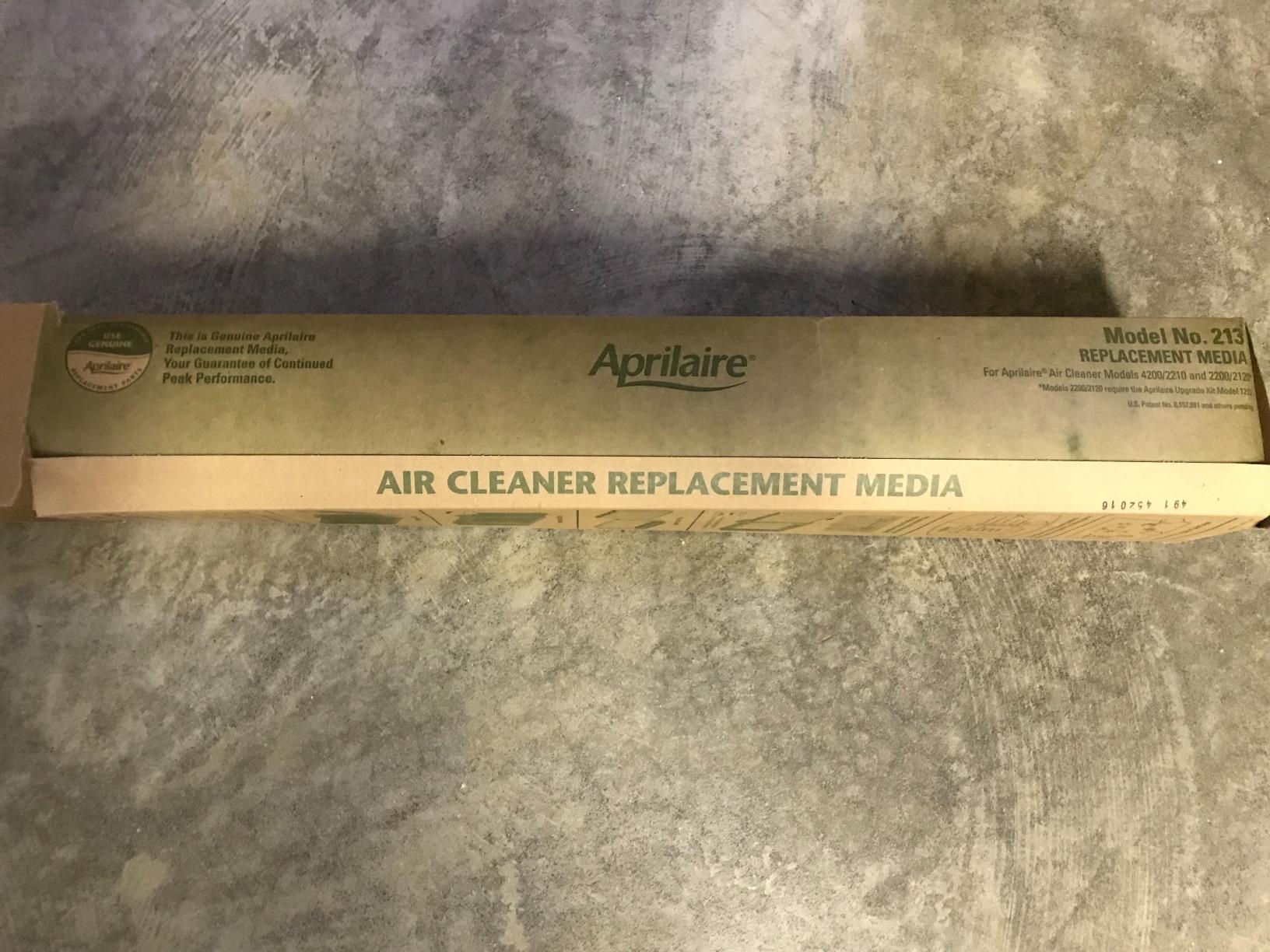 Genuine AprilAire 213 Replacement Filter for AprilAire Whole-House Air Purifiers - MERV 13, Healthy Home Allergy, 20x25x4 Air Filter (Pack of 2) customer photo 2
