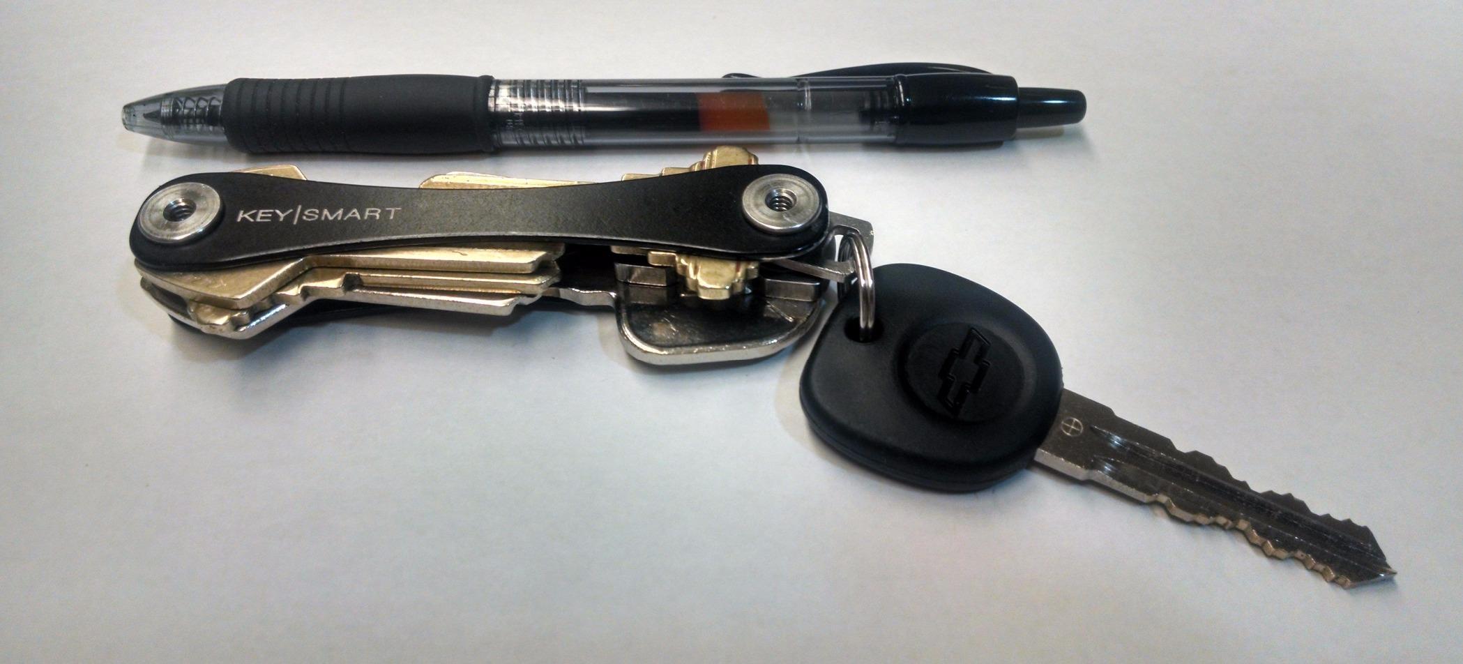 KeySmart Original Key Holder - Compact Key Organizer for Key Chain, Minimalist Clutter-Free EDC Keychains Key Ring, Black, 8 Keys customer photo 1