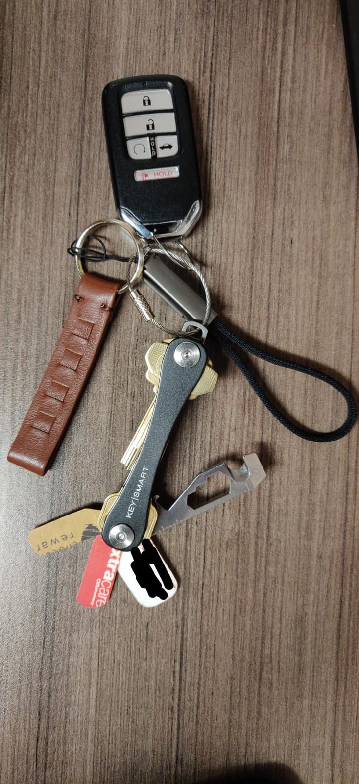 KeySmart Original Key Holder - Compact Key Organizer for Key Chain, Minimalist Clutter-Free EDC Keychains Key Ring, Black, 8 Keys customer photo 2