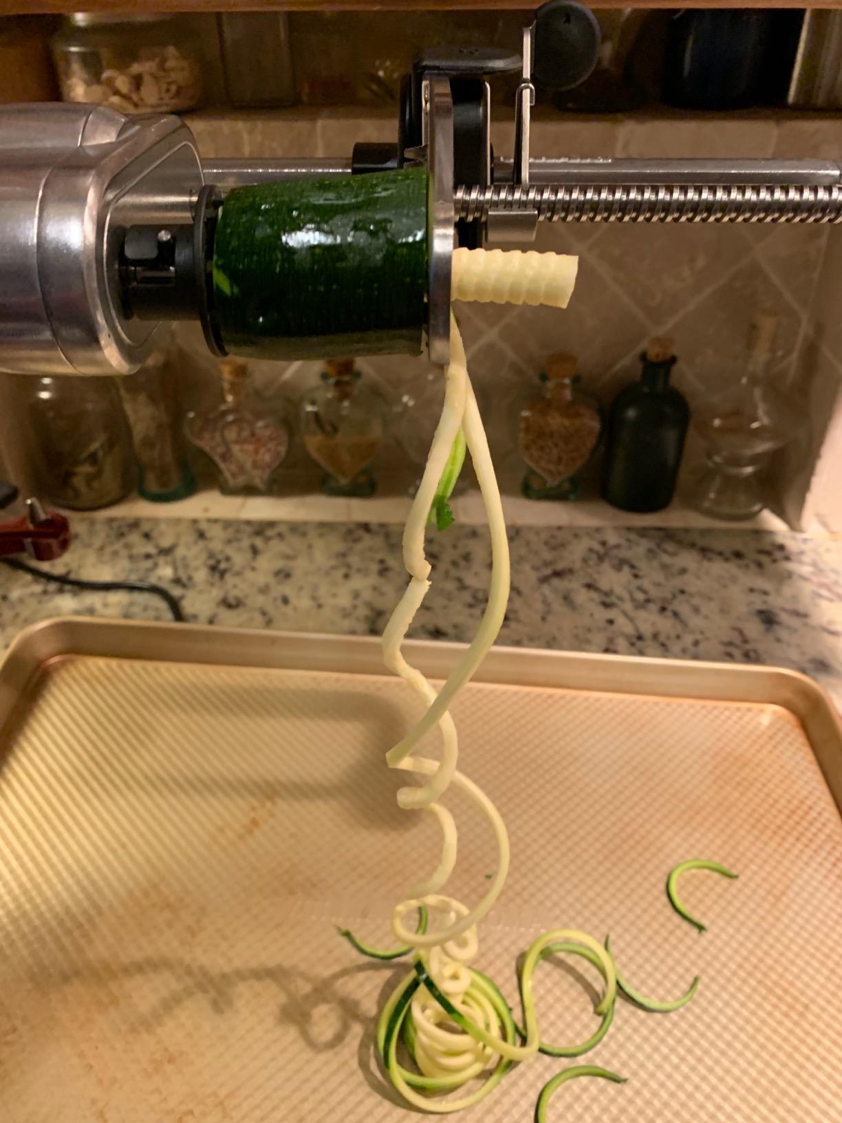 KitchenAid 5-Blade Fruit and Vegetable Spiralizer Attachment, KSM1APC customer photo 1