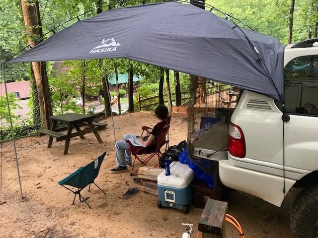 Hasika Waterproof SUV Tailgate Tent and Car Awning customer photo 1