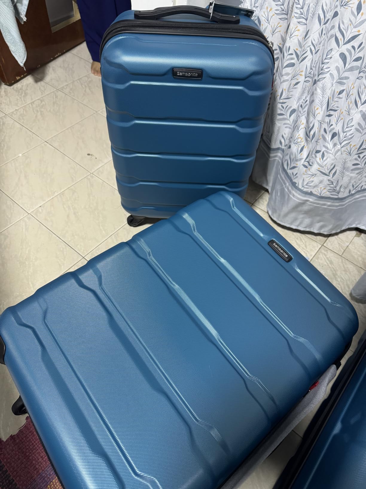 Samsonite Omni PC Hardside Expandable Luggage with Spinner Wheels, Teal, 3-Piece Set (20/24/28) customer photo 2