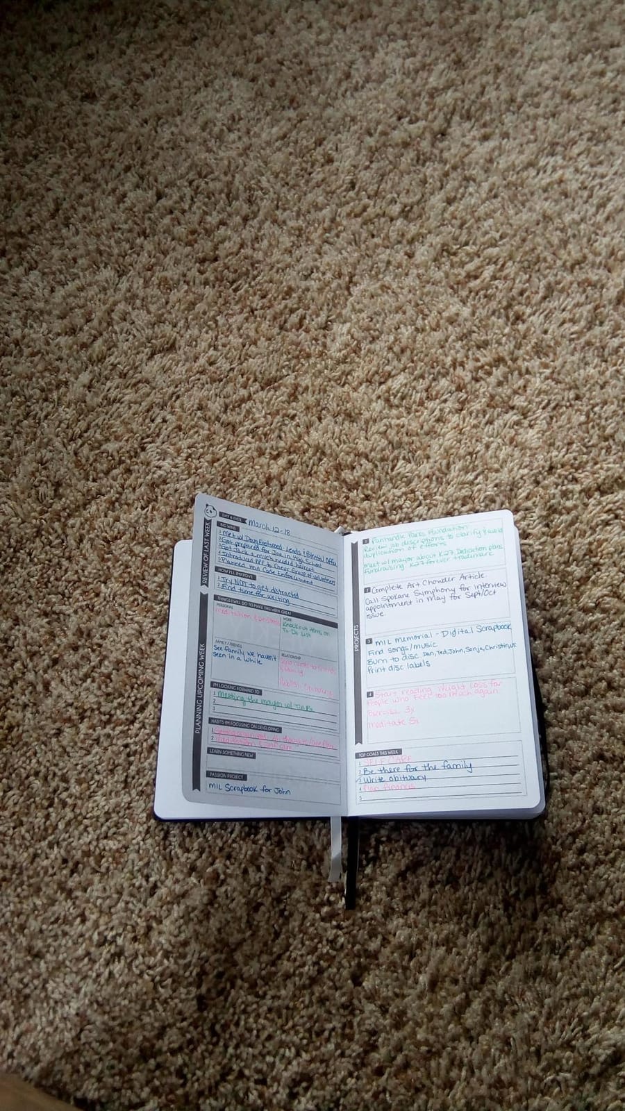 Classic A5 Undated Daily ADHD Planner 2026-2027, 8.25 x 5.75 Black customer photo 1