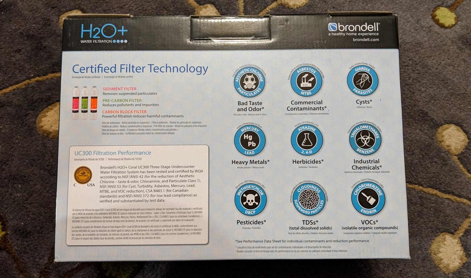 Brondell Coral UC300 Under Sink Water Filtration System – Reduces PFAS, Lead, & Chlorine in Drinking Water, Water Purifier with Designer Chrome Faucet – Quick Change Filter, WQA Gold Seal-Certified customer photo 2