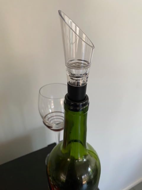 TenTen Labs Wine Aerator Pourer (2-Pack), Decanter Spout, Black customer photo 2