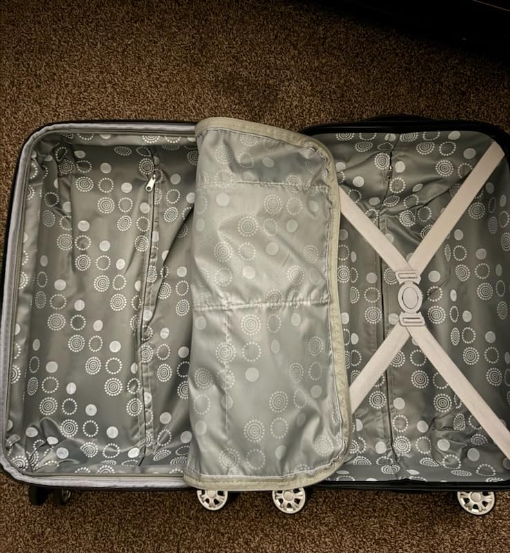 Rockland London Hardside 3 Piece Expandable Spinner Wheel Luggage Set, (20