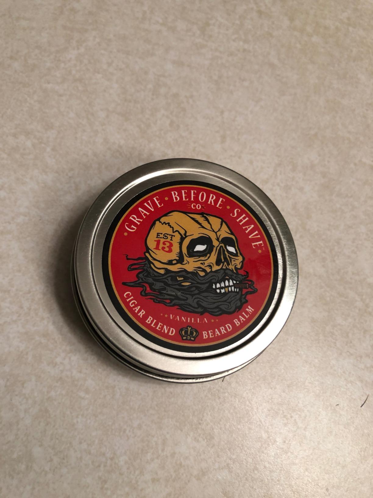 Grave Before Shave™ Cigar Blend Beard Balm (Cigar/Vanilla scent) (2 oz.) customer photo 1