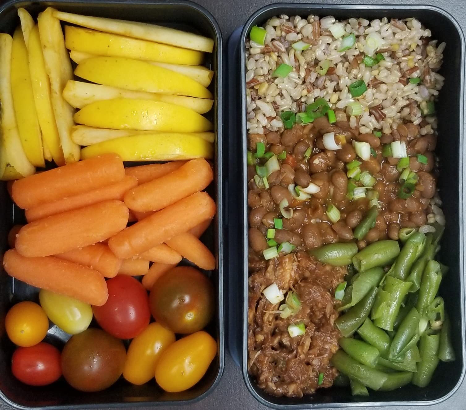 Bentoheaven Bento Box Adult, Stackable Lunch Box, 40 oz, Symph Onyx customer photo 2