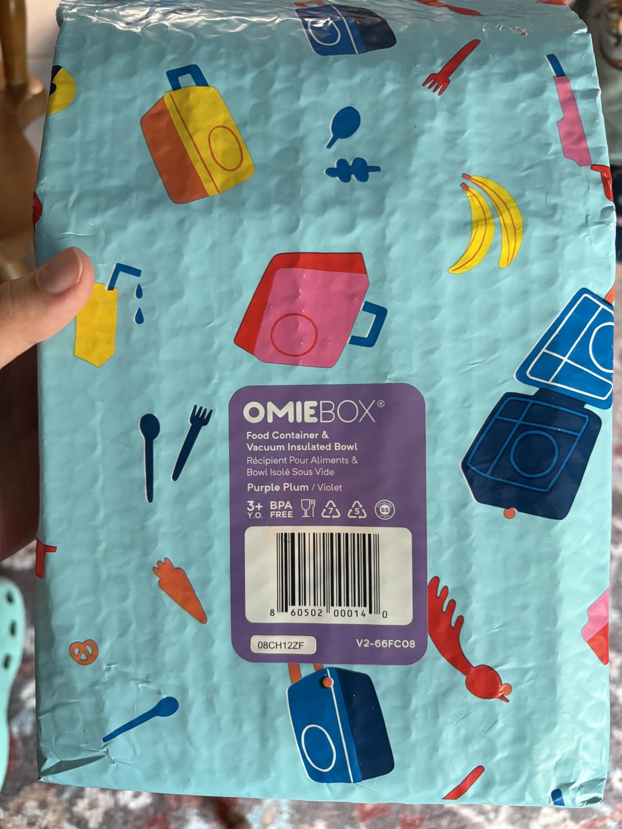Omie OmieBox Kids Insulated Leakproof Bento Lunch Box with Food Jar (Pink Berry) customer photo 1