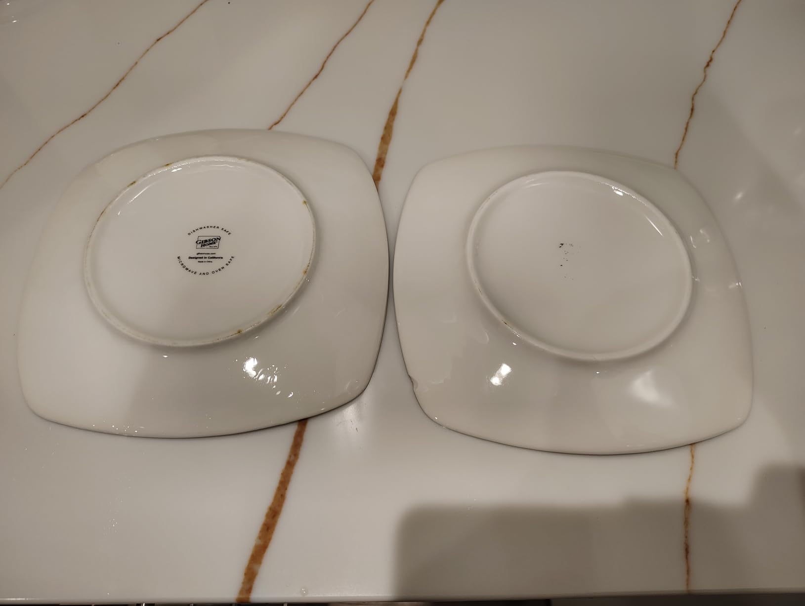 Gibson Home Zen Buffet White Porcelain Dinnerware Set for 4, Square Plates Bowls and Mugs, Chip and Scratch Resistant, Dishwasher and Microwave Safe, 16 Piece customer photo 2