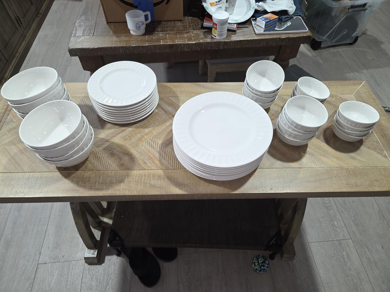 Gibson Home Ogalla 30-Piece Dinnerware Set – Porcelain, Chip & Scratch Resistant, White - Service for 6 customer photo 2