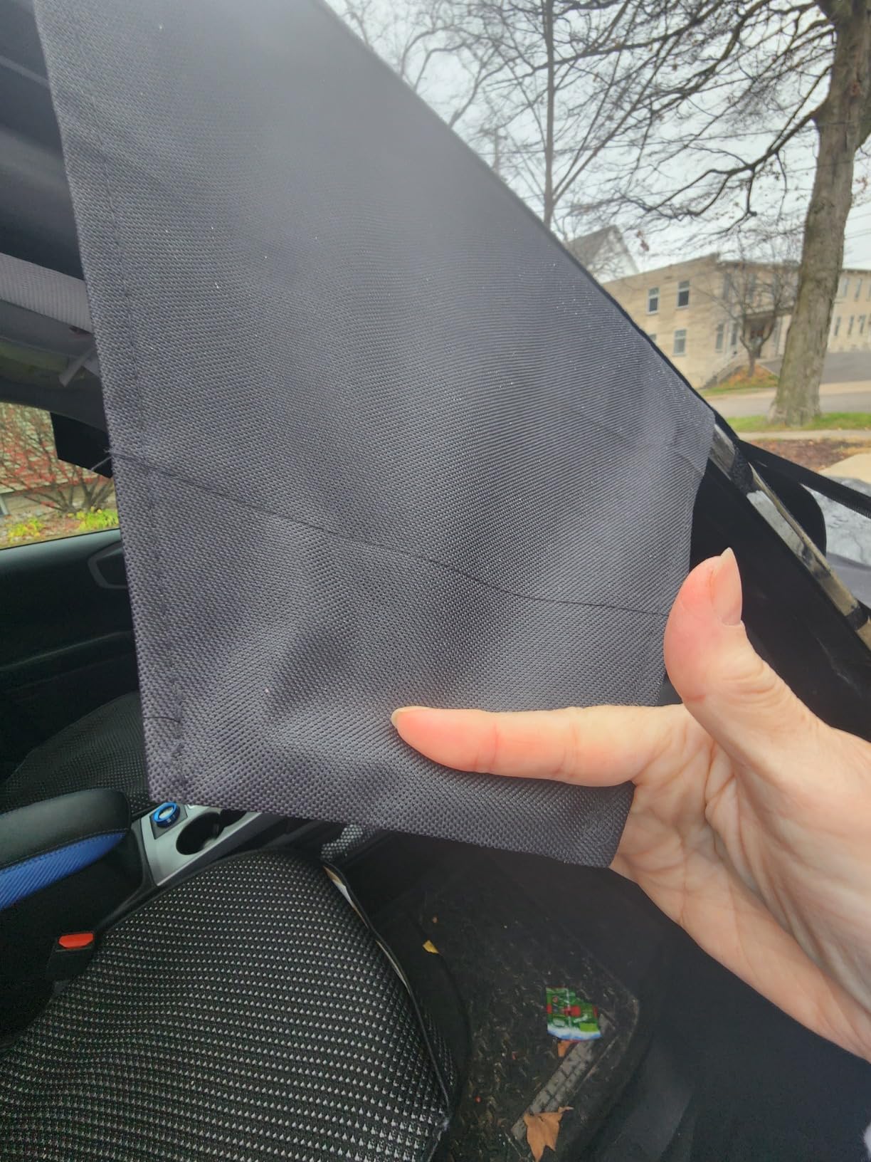 OxGord Windshield Snow Cover Ice Removal Wiper Visor Protector All Weather Winter Summer Auto Sun Shade for Cars Trucks Vans and SUVs Stop Scraping with a Brush or Shovel customer photo 1