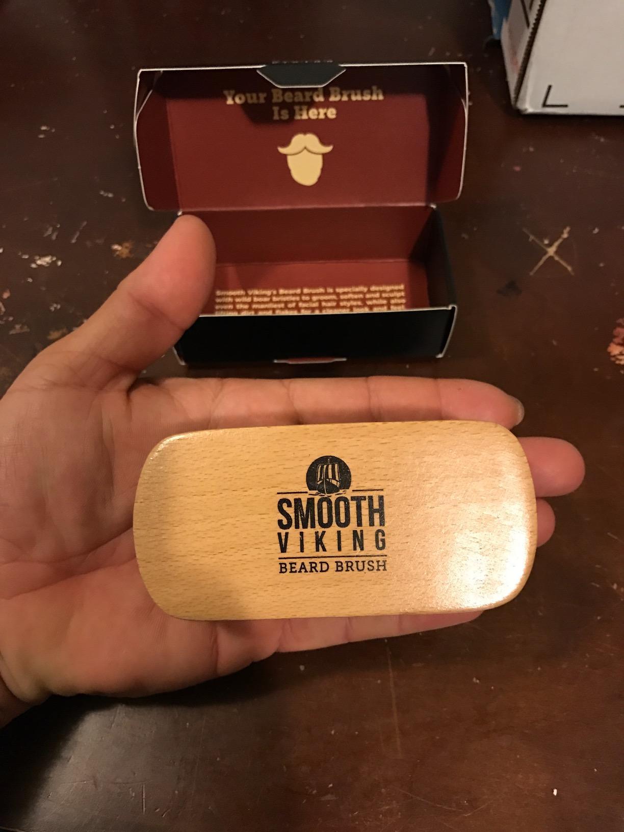 Beard Brush and Comb - Natural Boar Bristle Beard Brush & Beard Comb for Men - Facial Hair Care Gift Set for Men - Mustache Styling, Grooming & Shaping Tools customer photo 1
