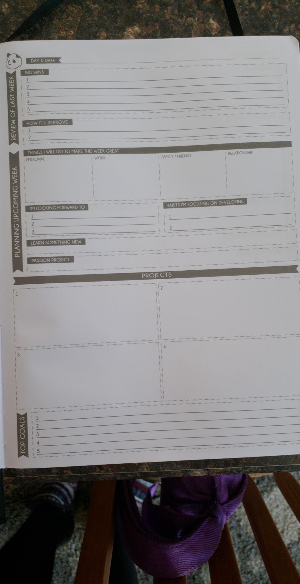 Panda Planner Pro A4 Daily Planner 2026, 6 Month, Large 8.5x11, Black customer photo 2