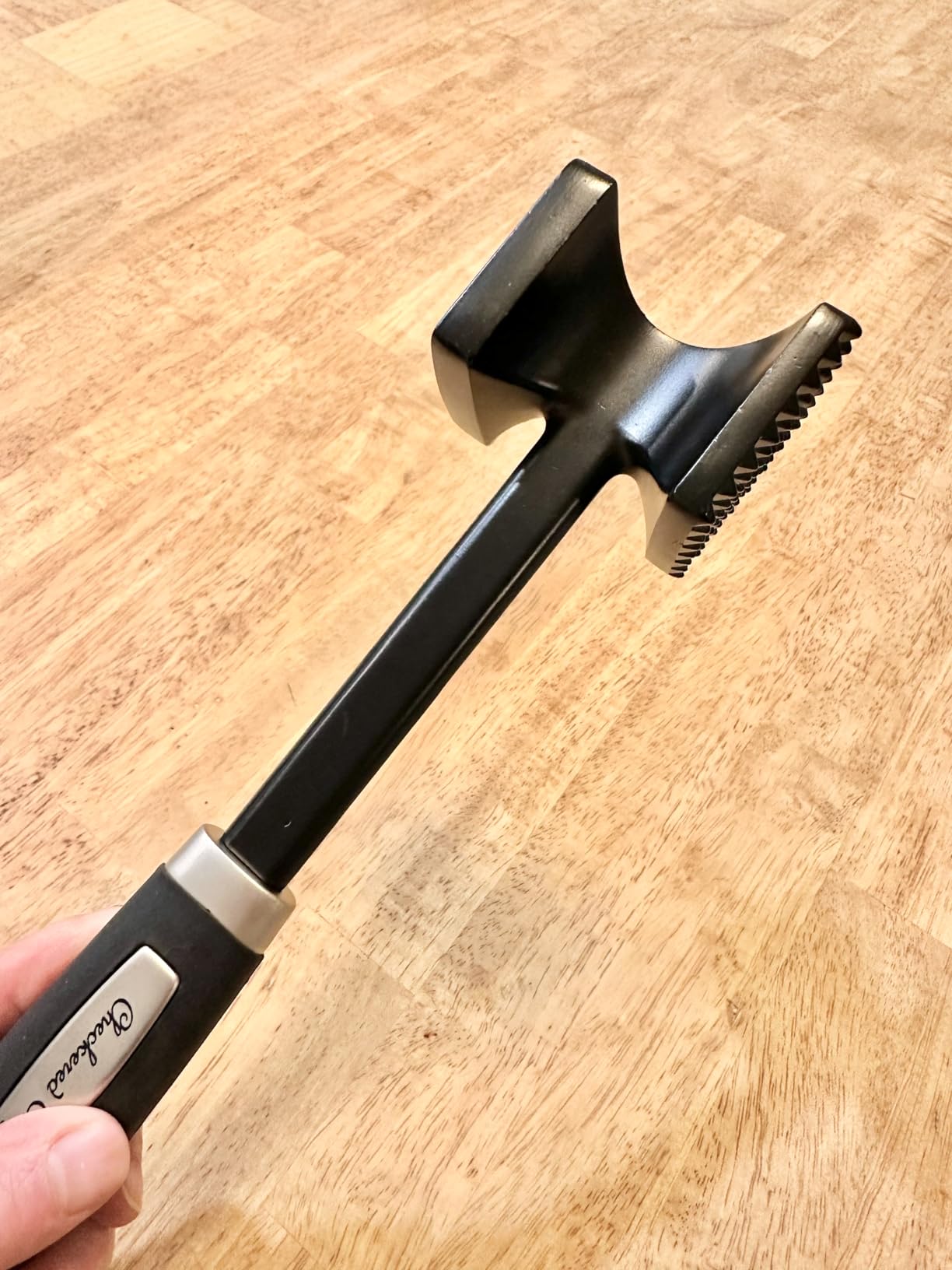 Checkered Chef Meat Tenderizer Mallet - Double-Sided Hammer, Non-Slip Grip customer photo 1