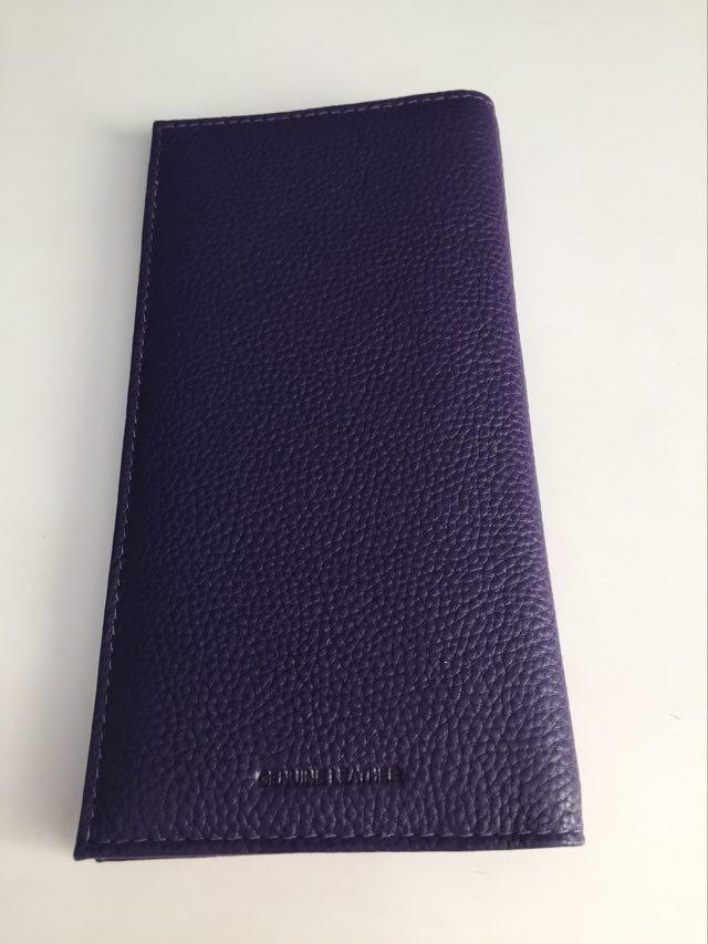 Black Basic Genuine Leather Checkbook Cover For Men & Women customer photo 1