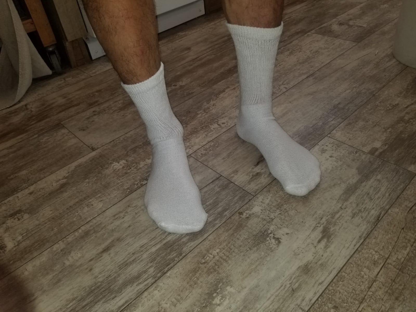 LM 12 Pairs Diabetic Crew Socks Unisex 9-11, 10-13, 13-15 Black Grey White customer photo 1