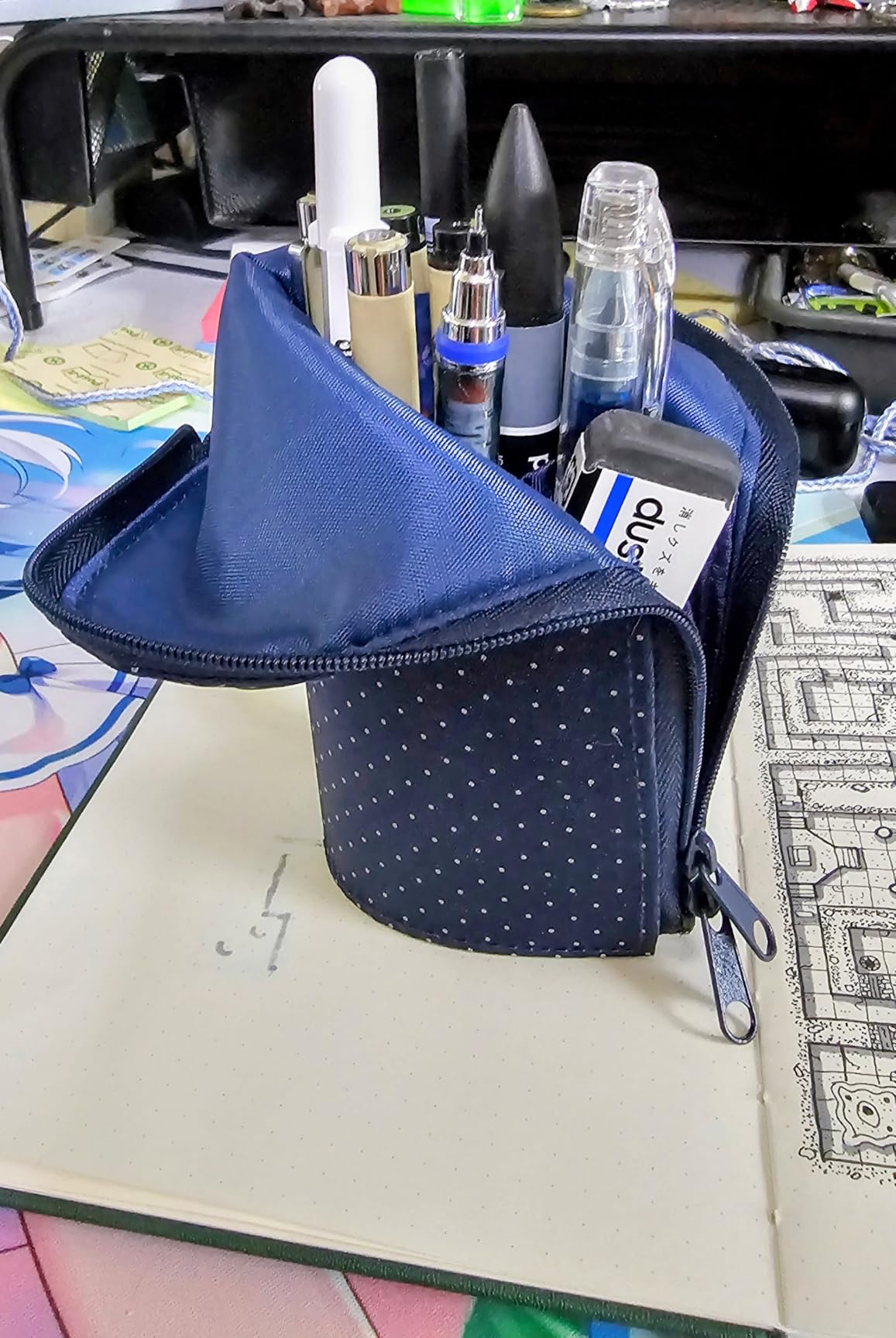 KOKUYO Pen case with Plus F-VBF170 (Black) customer photo 1