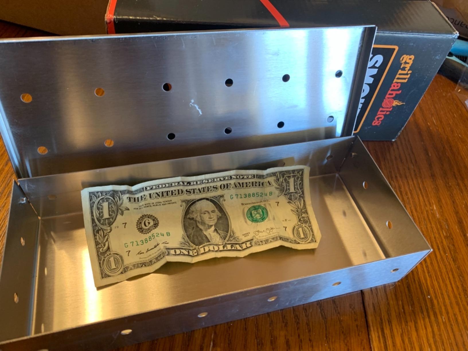 Grillaholics Stainless Steel Wood Chip Smoker Box for Gas & Charcoal Grills customer photo 2