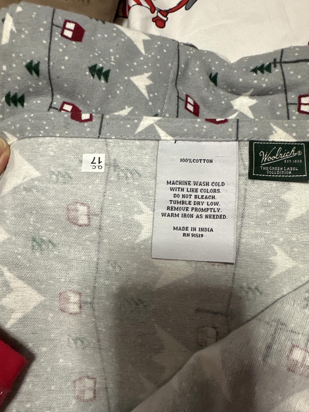 Woolrich Cotton Sheet Set Cottage Charms Print, 100% Cotton Flannel Sheets Warm & Fuzzy Bedding Set Queen Size Sheets, Fitted Pocket Fits Up to 14