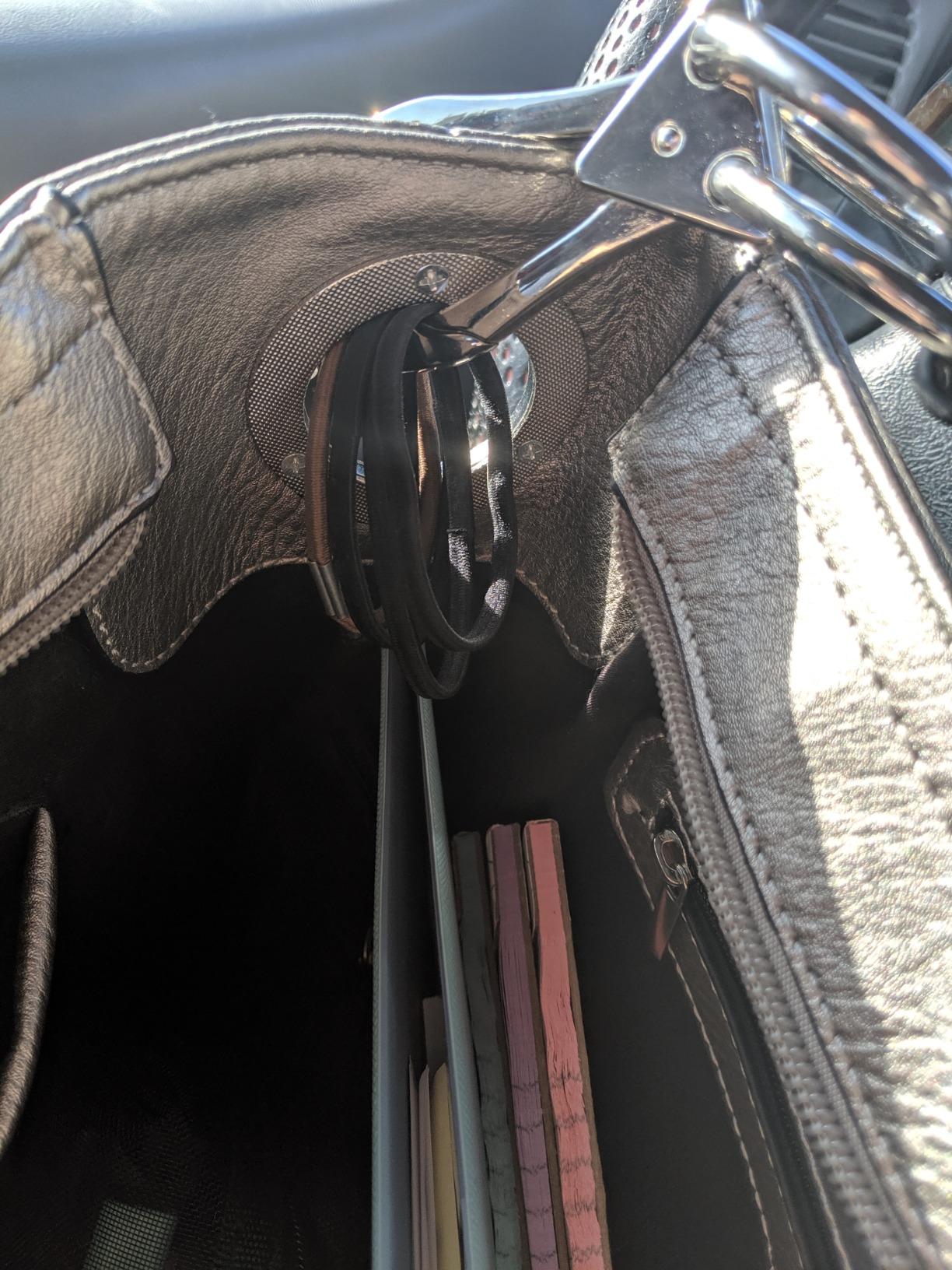 Hobo Shoulder Bag with Big Snap Hook Hardware customer photo 1