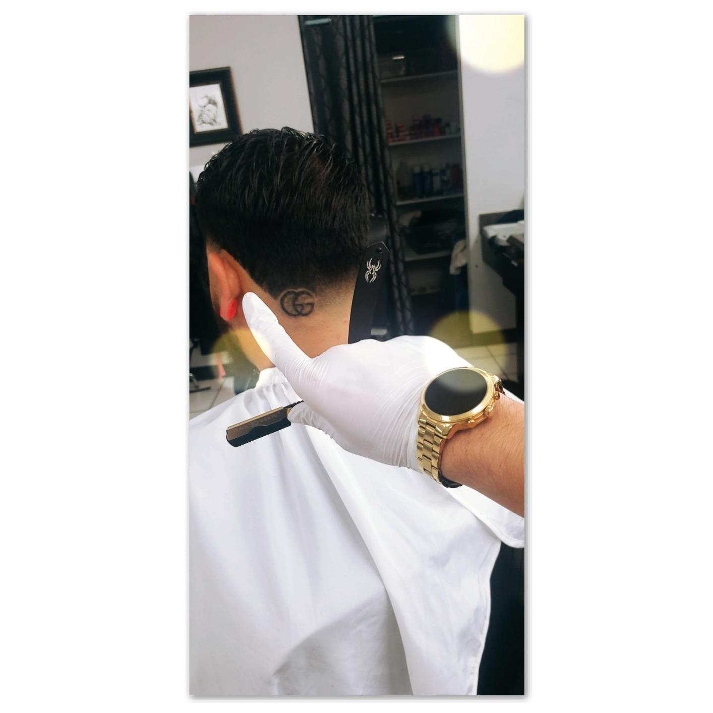 Black Widow Professional Straight Razor – Matte Black & 24K Gold plated finish Barber Razor for Men – Swing Lock Grip, Stainless Steel Shavette for Barbers & Beginners pack of 10 blades customer photo 1